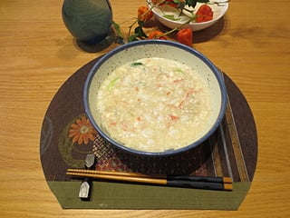 季節野菜のくずし豆腐あんかけ